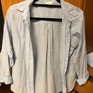 H&M Light Denim Button Up Size Large